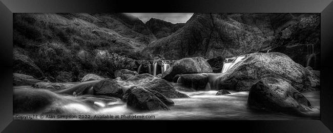 Fairy Pools  Framed Print by Alan Simpson