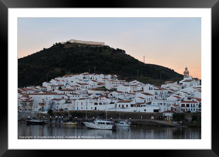 Sanlucar de Guadiana at Dusk in Andalusia Framed Mounted Print by Angelo DeVal