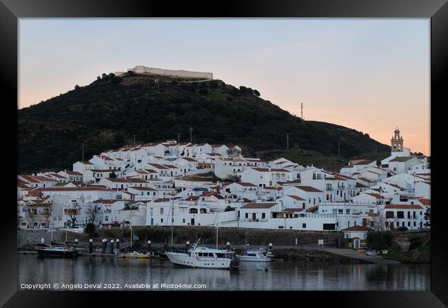 Sanlucar de Guadiana at Dusk in Andalusia Framed Print by Angelo DeVal