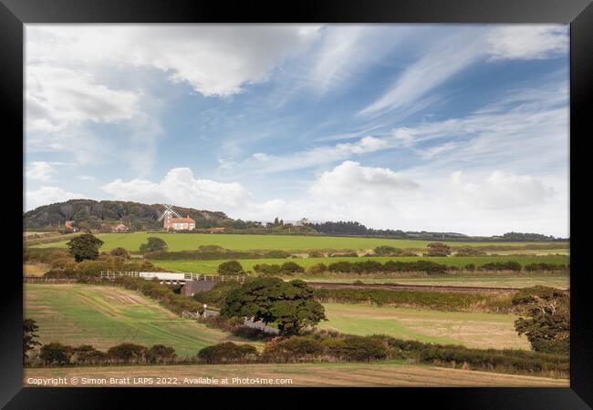 Weybourne windmill in Norfolk England Framed Print by Simon Bratt LRPS