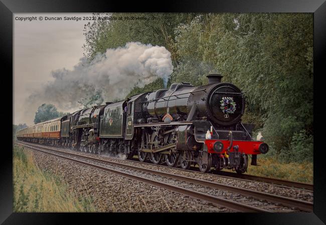 Bristol Forty double headed steam train tour Septe Framed Print by Duncan Savidge