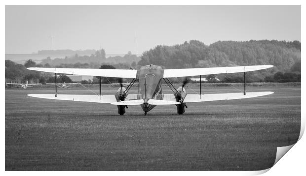 de Havilland Dragon Rapide Print by J Biggadike