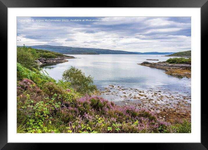 Loch Sunart, Ardnamurchan Peninsula Framed Mounted Print by Angus McComiskey