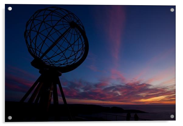 Blue hour at the north cape Acrylic by Thomas Schaeffer