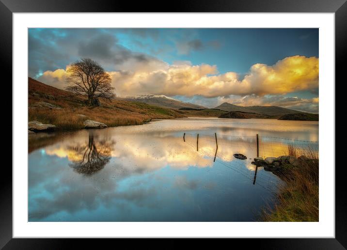 Llyn Dywarchen  Framed Mounted Print by Rory Trappe