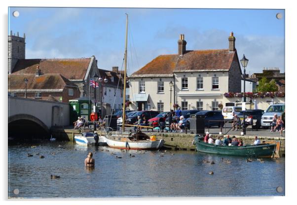 Wareham Dorset Acrylic by John Bridge