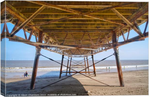 Skegness Pier Canvas Print by Alison Chambers