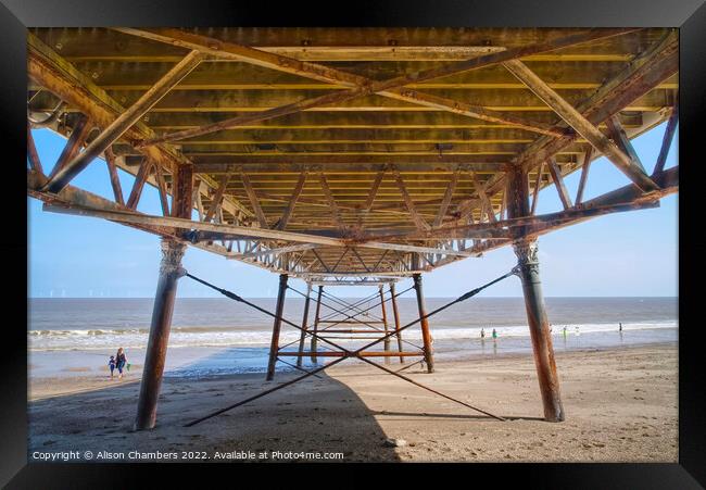 Skegness Pier Framed Print by Alison Chambers