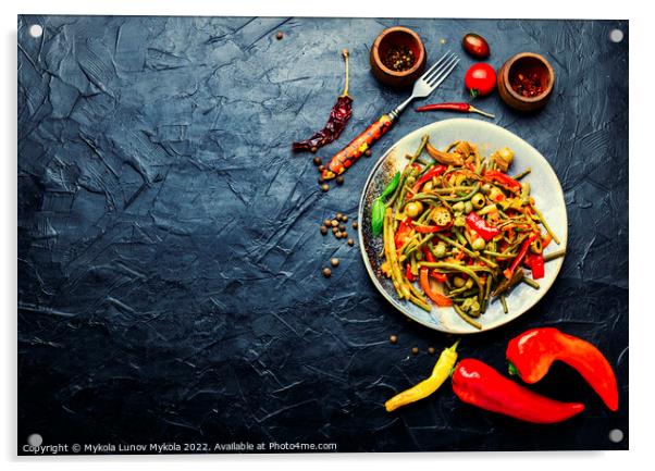 Spicy vegetable appetizer Acrylic by Mykola Lunov Mykola