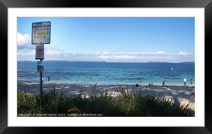 The Purest Beach Paradise Framed Mounted Print by Stephen Hamer