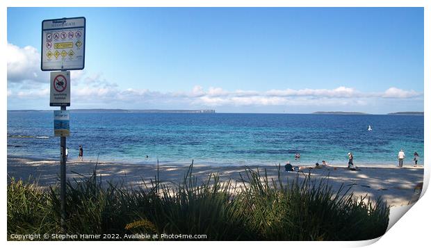 The Purest Beach Paradise Print by Stephen Hamer