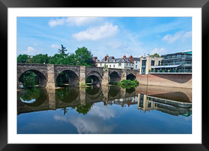 Wye Bridge Framed Mounted Print by Joyce Storey