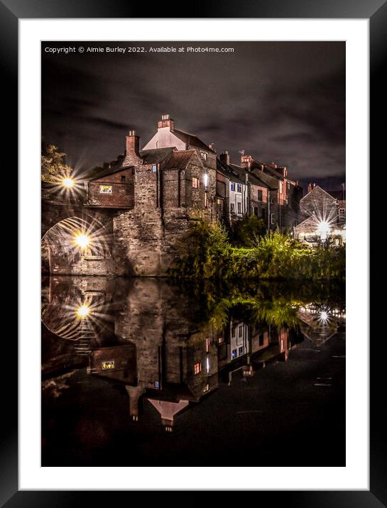 Enchanting Twilight View in Durham Framed Mounted Print by Aimie Burley
