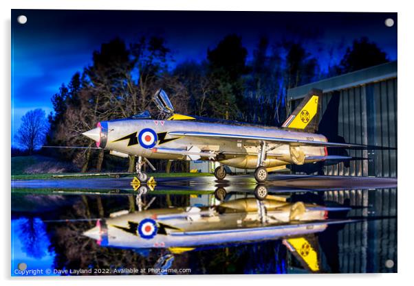 Reflections on Lightning Acrylic by Dave Layland