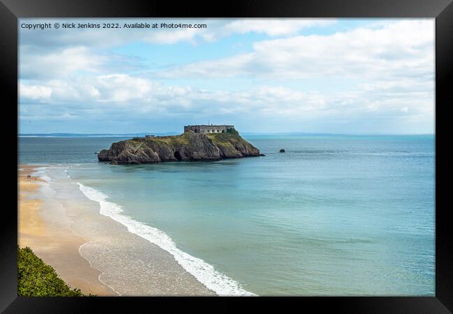 St Catherine's Island at Tenby Pembrokeshire Framed Print by Nick Jenkins