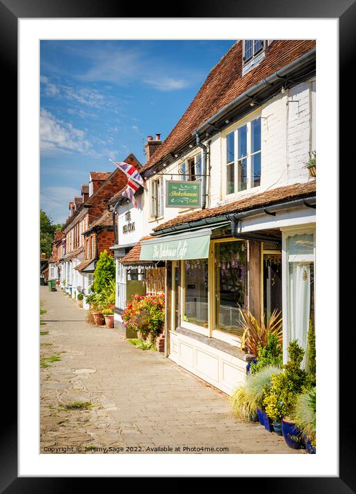 Rustic Charm of Biddenden High Street Framed Mounted Print by Jeremy Sage