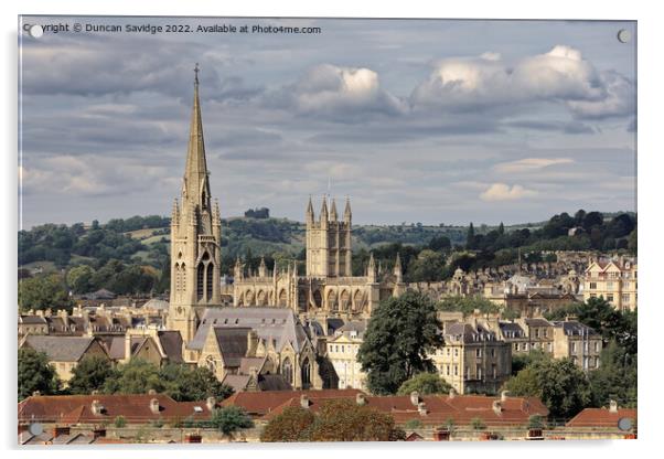 Bath's magnificent skyline  Acrylic by Duncan Savidge
