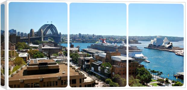 Sydney Harbour panorama Canvas Print by Allan Durward Photography