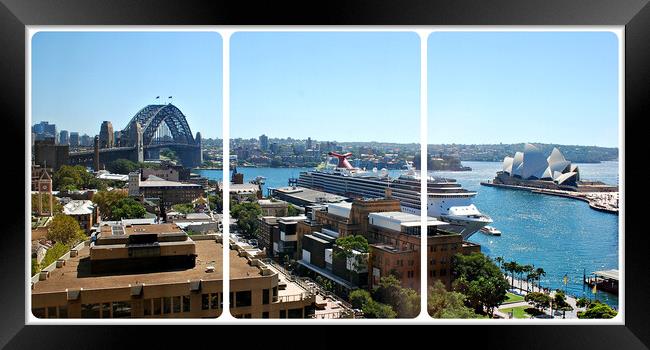 Sydney Harbour panorama Framed Print by Allan Durward Photography