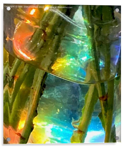 A kaleidoscope of refracted light Acrylic by DEE- Diana Cosford