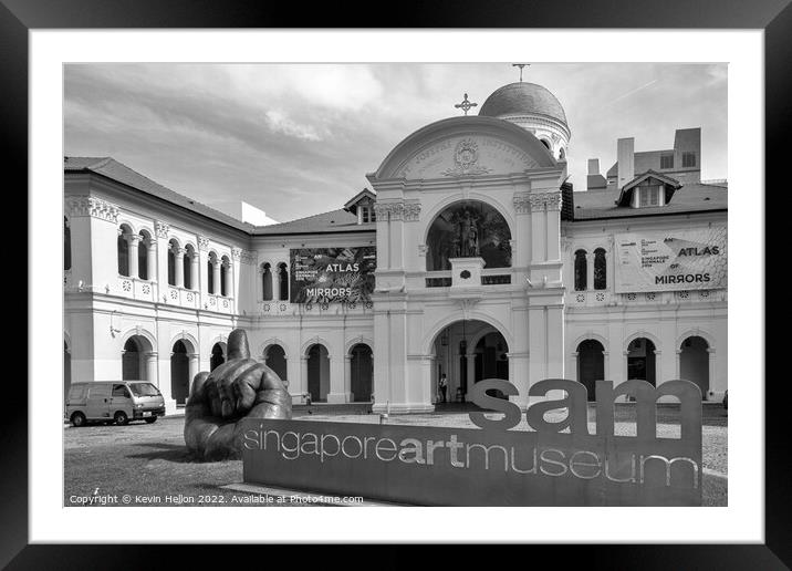 The Singapore Art Museum Framed Mounted Print by Kevin Hellon