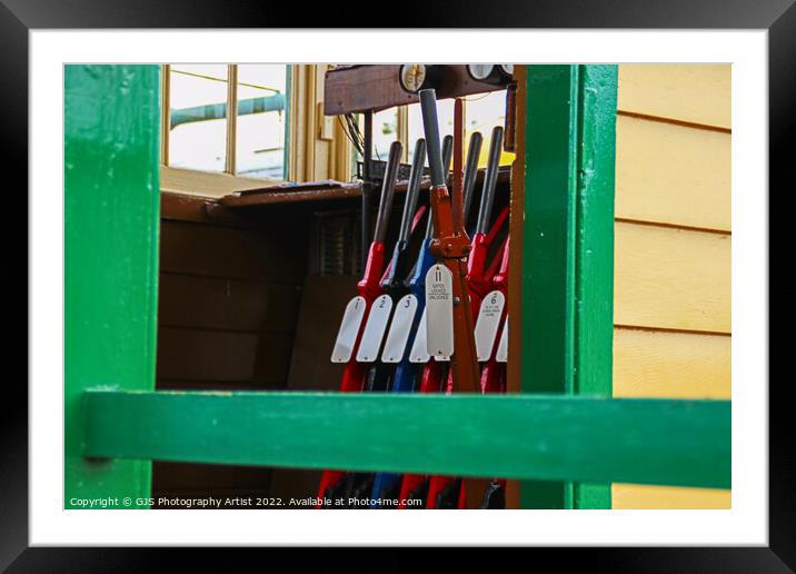 Signal Line Action Framed Mounted Print by GJS Photography Artist