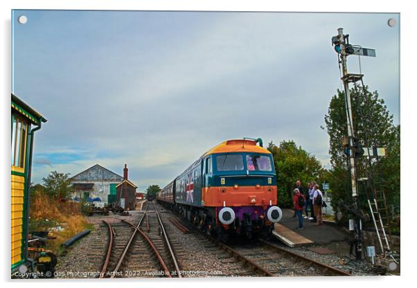 Mid Norfolk Railway’s 47580 County of Essex  Acrylic by GJS Photography Artist