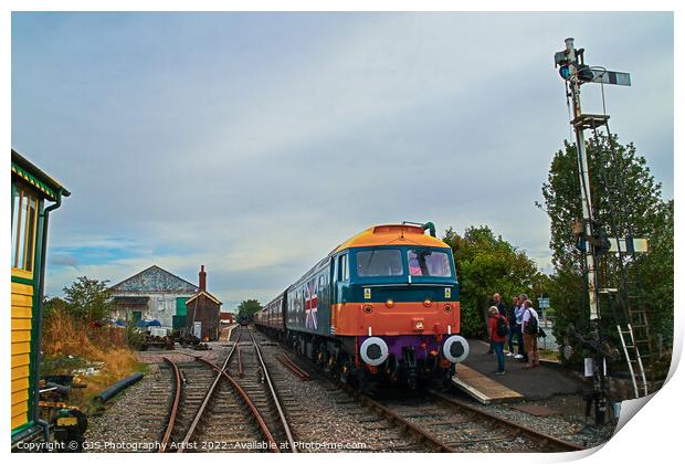 Mid Norfolk Railway’s 47580 County of Essex  Print by GJS Photography Artist