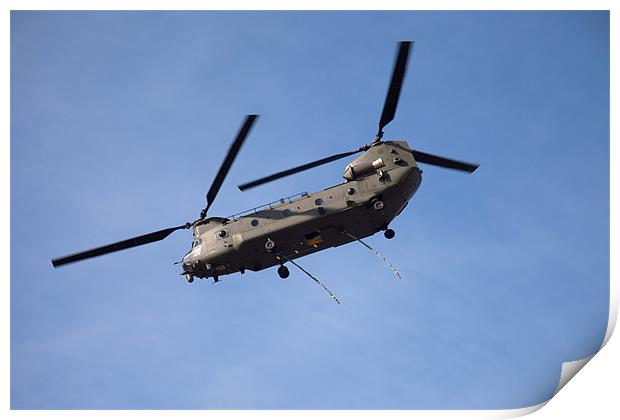 Chinook over Anglesey Print by Gail Johnson