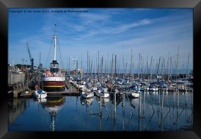 The Marina at South Harbour, Blyth, Northumberland Framed Print by Jim Jones