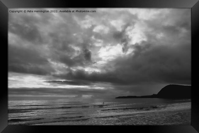 Sidmouth seafront Framed Print by Pete Hemington
