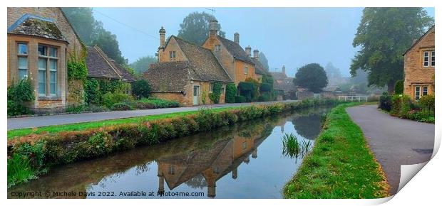 Lower Slaughter, Cotswolds Print by Michele Davis