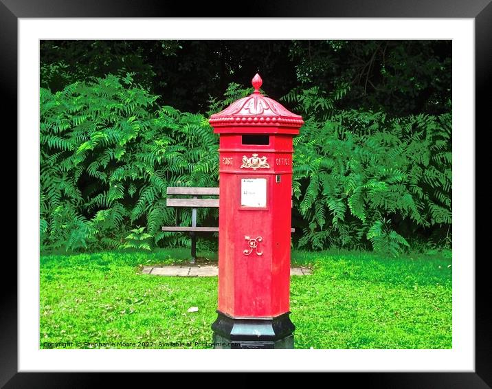 Red Irish Mailbox Framed Mounted Print by Stephanie Moore