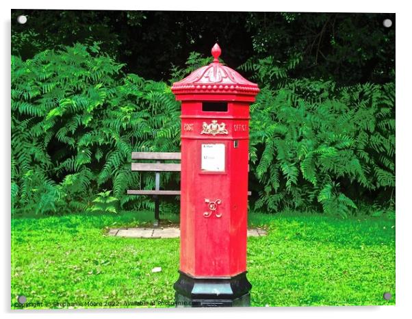 Red Irish Mailbox Acrylic by Stephanie Moore