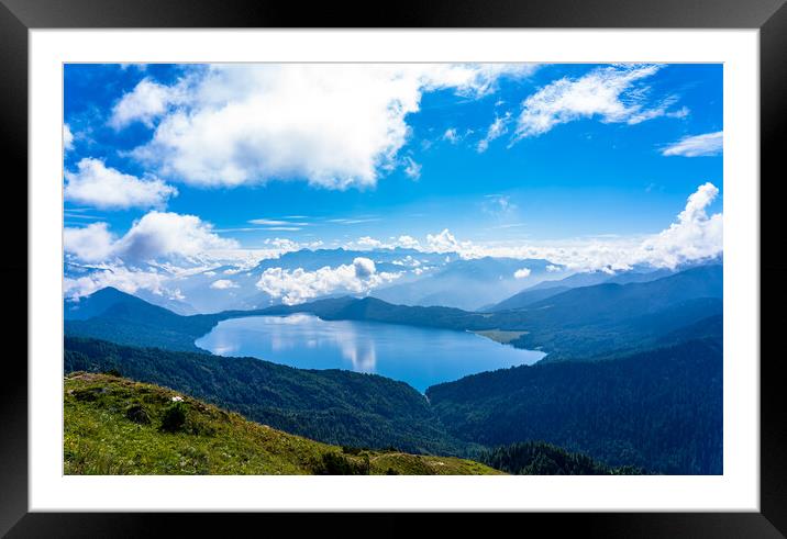 Rara Lake Framed Mounted Print by Ambir Tolang