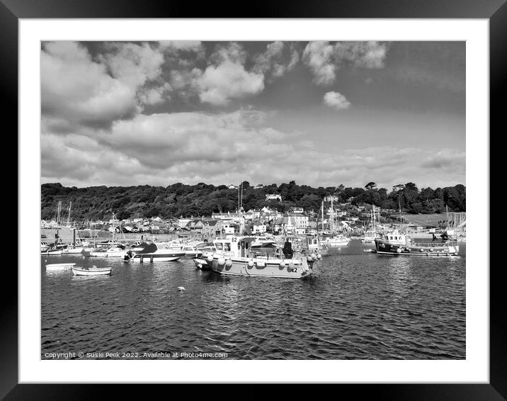 Lyme Regis Harbour Framed Mounted Print by Susie Peek