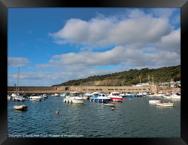 Lyme Regis Harbour  Framed Print by Susie Peek