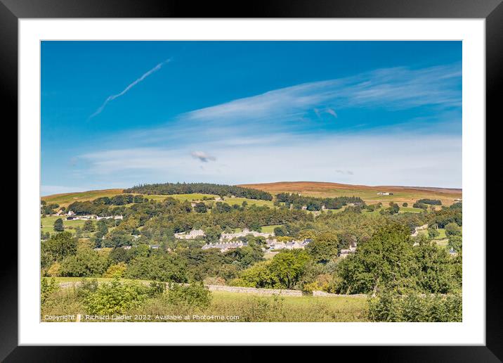 Middleton in Teesdale from Lonton Framed Mounted Print by Richard Laidler