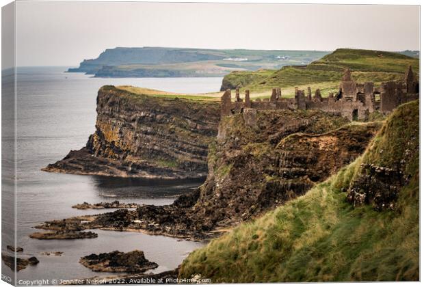 Dunluce Castle - Northern Ireland  Canvas Print by Jennifer Nelson