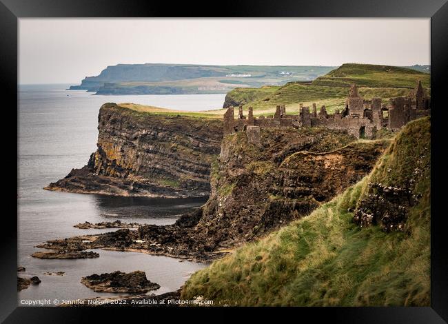 Dunluce Castle - Northern Ireland  Framed Print by Jennifer Nelson