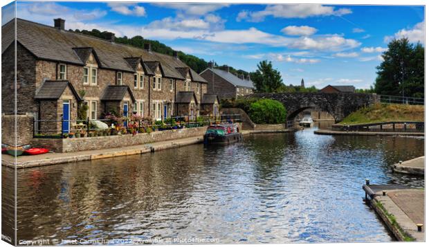 Serenity in Brecon Basin Canvas Print by Janet Carmichael