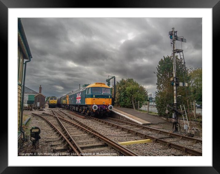 Three Locos Framed Mounted Print by GJS Photography Artist