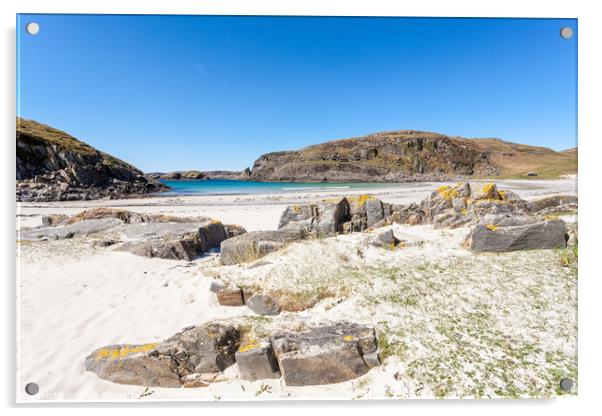 Kilvickeon Beach, Isle of Mull Acrylic by Heidi Stewart