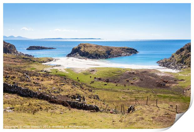 Kilvickeon Beach, Isle of Mull Print by Heidi Stewart