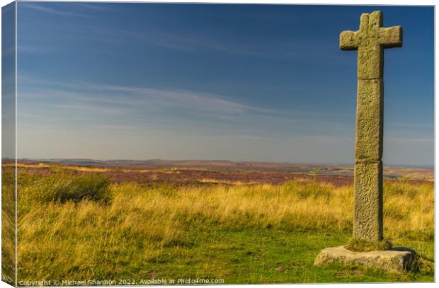 Young Ralphs Cross, North Yorkshire Moors Canvas Print by Michael Shannon