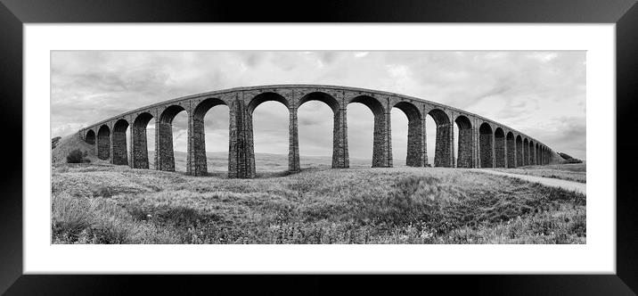 Ribblehead panorama Framed Mounted Print by Mark Godden