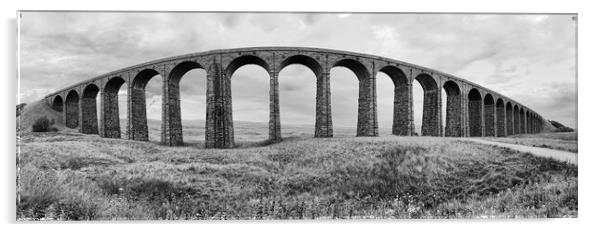 Ribblehead panorama Acrylic by Mark Godden