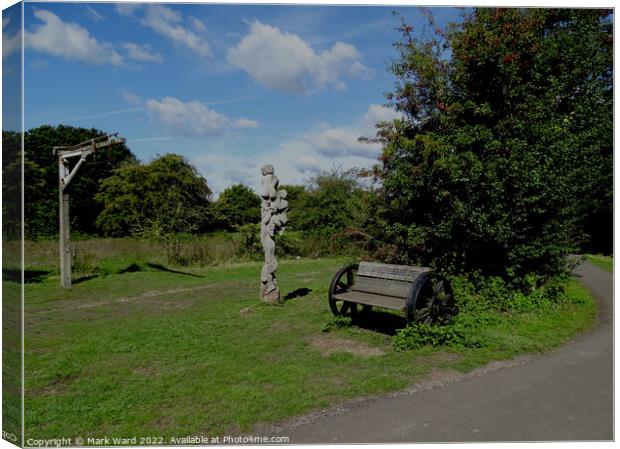 The Cuckoo Trail Sights. Canvas Print by Mark Ward