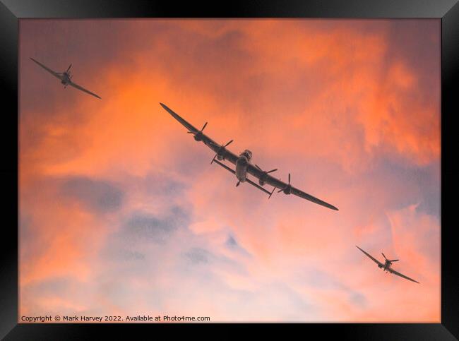 Battle of Britain memorial flight Framed Print by Mark Harvey