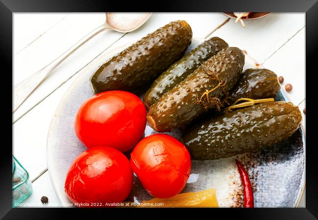 Pickles, pickled vegetables Framed Print by Mykola Lunov Mykola